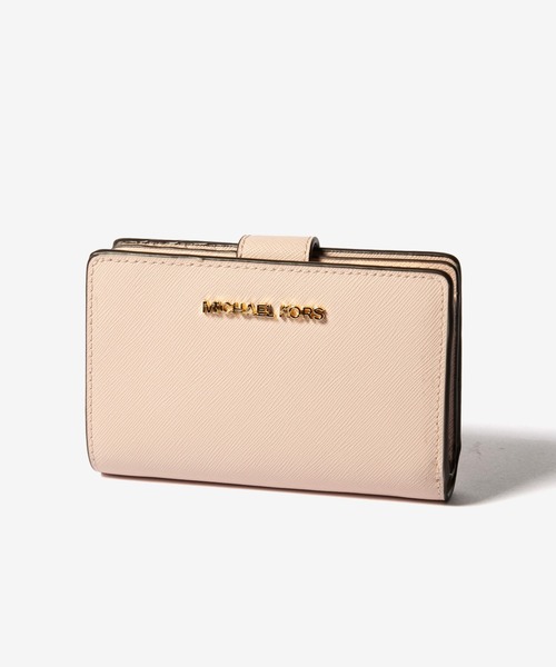二つ折り財布 財布 Michael Kors MD BIFLD ZIP WLLET マイケル コース ジェットセット 2つ折り財布 レディースの画像