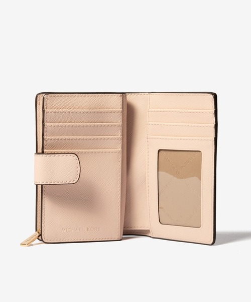二つ折り財布 財布 Michael Kors MD BIFLD ZIP WLLET マイケル コース ジェットセット 2つ折り財布 レディースの画像