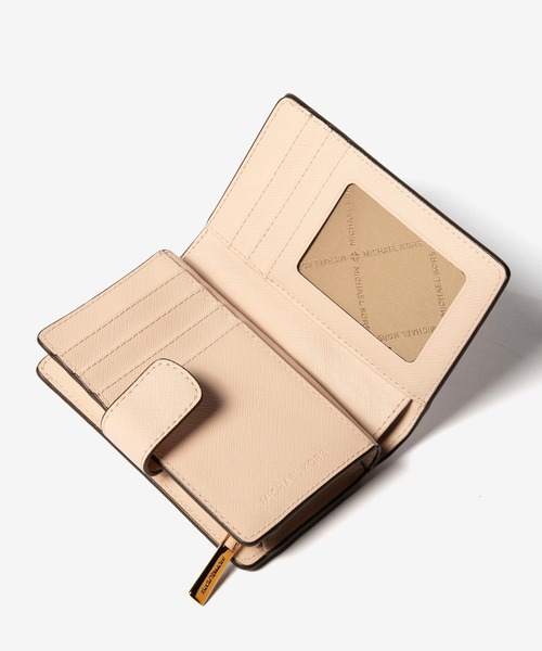 二つ折り財布 財布 Michael Kors MD BIFLD ZIP WLLET マイケル コース ジェットセット 2つ折り財布 レディースの画像