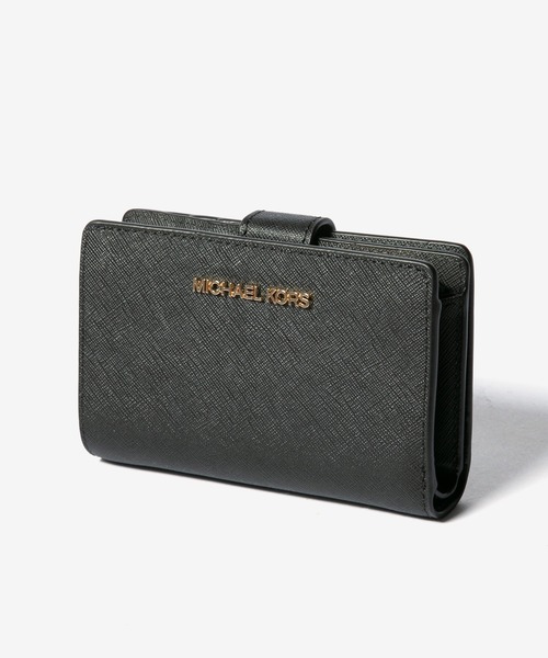 二つ折り財布 財布 Michael Kors MD BIFLD ZIP WLLET マイケル コース ジェットセット 2つ折り財布 レディースの画像
