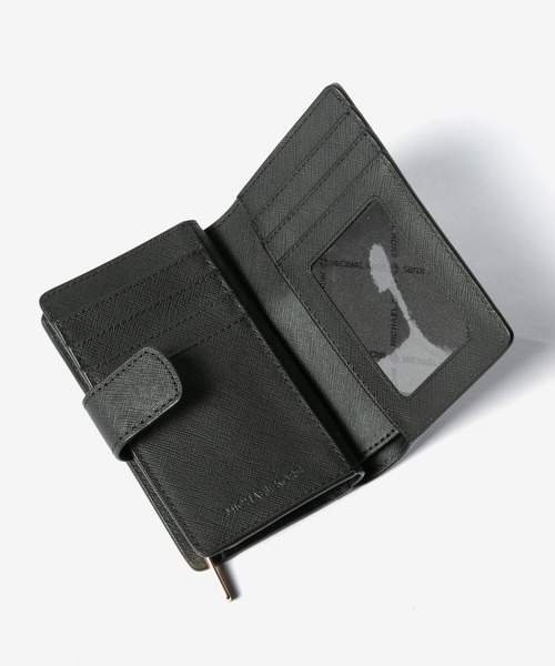 二つ折り財布 財布 Michael Kors MD BIFLD ZIP WLLET マイケル コース ジェットセット 2つ折り財布 レディースの画像