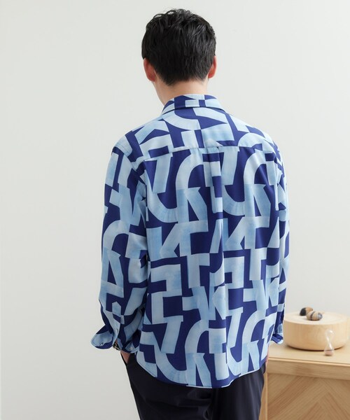 ok.soon オクスン オーバーサイズブルーシャツ タグ付き 希少 london stripe shirt | ok.soon