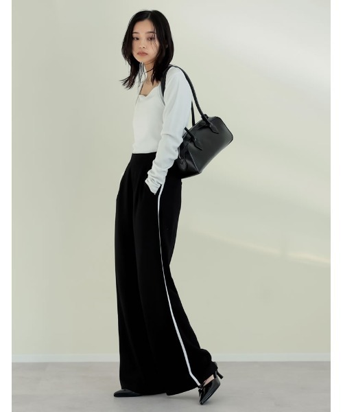 希少デザイン ブラックピースナウ パンツ サイドバック付 M サイドレースワイドパンツ | ファッション通販サイト NUGU
