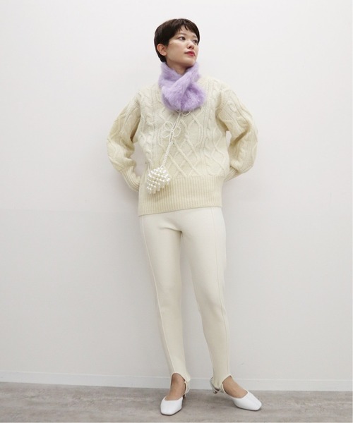 「EDIT. FOR LULU」 長袖ニット FREE ホワイト レディース_画像2