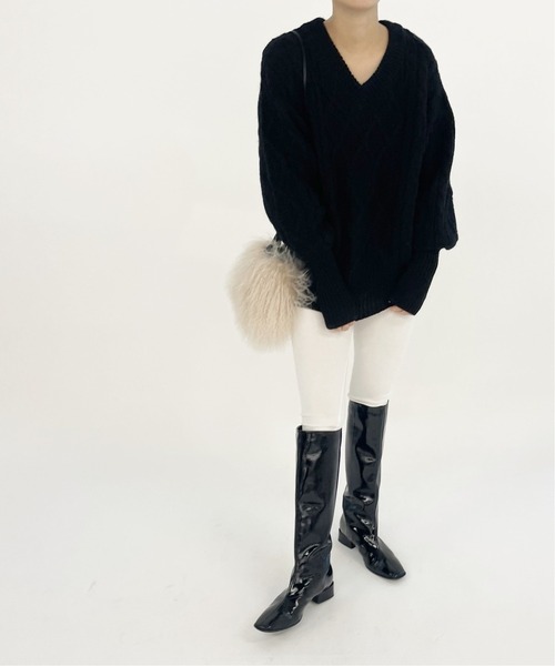 「EDIT. FOR LULU」 長袖ニット FREE ホワイト レディース_画像7