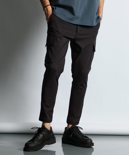 【新品】The Duffer ブラック　スレンダーカーゴパンツ The DUFFER of ST.GEORGE カーゴパンツ 「360° THE CIRCLE