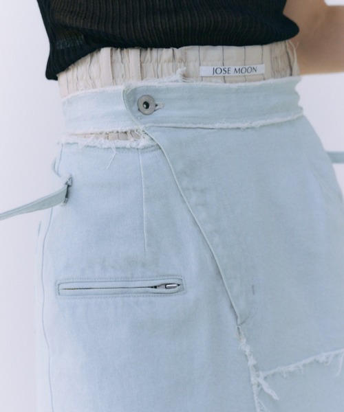 JOSEMOON ジョゼムーン SLIT DENIM SKIRT セール】SLIT DENIM SKIRT/スリットデニムスカート（デニム