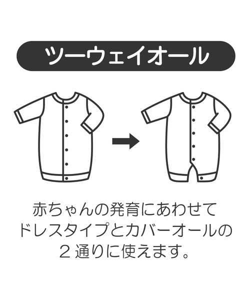 MIKI HOUSE（ミキハウス） ベビー服 ロンパース 半袖ツーウェイミニ