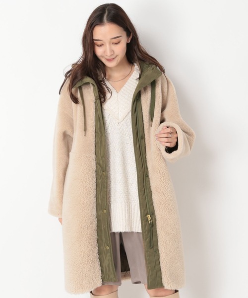 「MICA&DEAL」 コート フリー ベージュ レディース_画像3