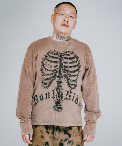 tシャツ 「BREATH / ブレス」NATURAL BORN WAFFLE LS TEE / ダスト 「BR25SS メンズ