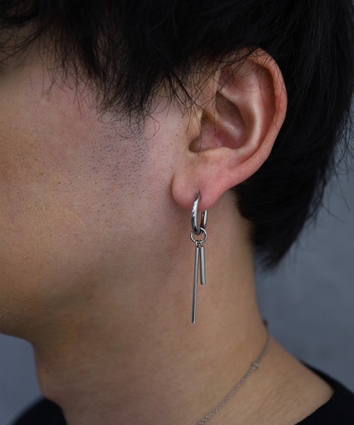 ARROWM ピアス チェーンスティック，ツインスティック ピアス