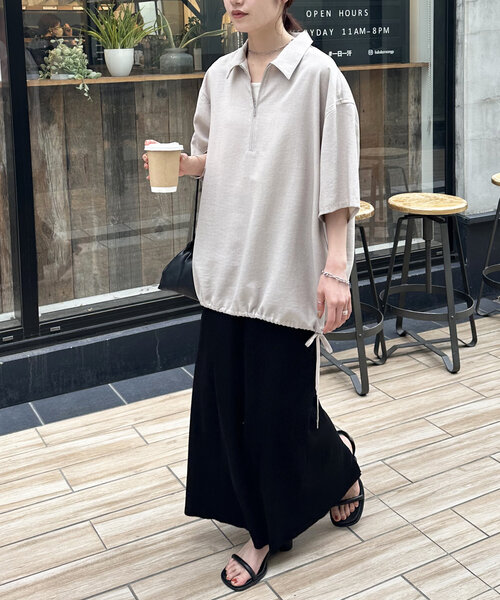 【えびちゃんさま専用】【新品】Discoat ブラウス シャツ テックリネン半袖 Discoat ブラウス シャツ 「ユニセックス」テックリネンハーフ