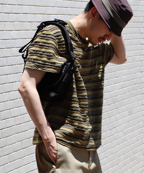 BRAIN DEAD（ブレインデッド） tシャツ CASEY STRIPED T メンズ
