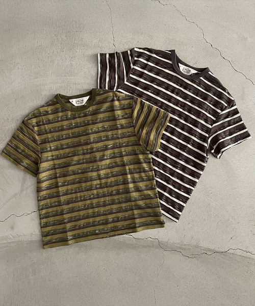 BRAIN DEAD（ブレインデッド） tシャツ CASEY STRIPED T メンズ