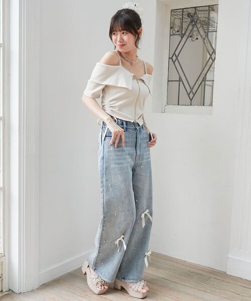 MAJESTIC LEGON（マジェスティックレゴン） tシャツ オフショルダブル