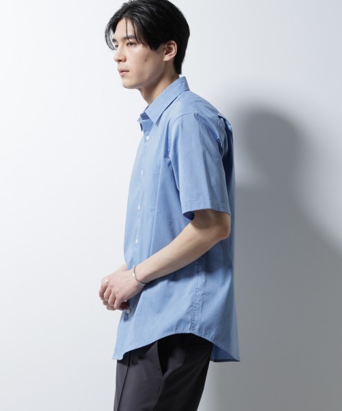 2026年今期購入未使用品　ナノユニバース　イーヴォ　レーヨンシャツ NANO universe（ナノ・ユニバース） シャツ 「ICE FLOW LINEN