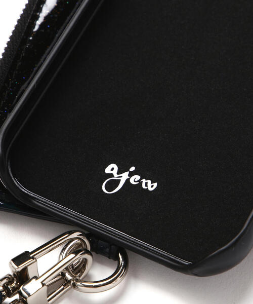 ★美品★ajew iPhone16 / black 【PVC heart】 ajew スマホケース ajew/エジュー/PVC heart/i Phone16_16Pro