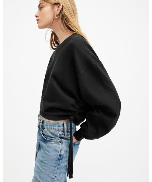 「ALLSAINTS」 スウェットカットソー X-SMALL ブラック レディース