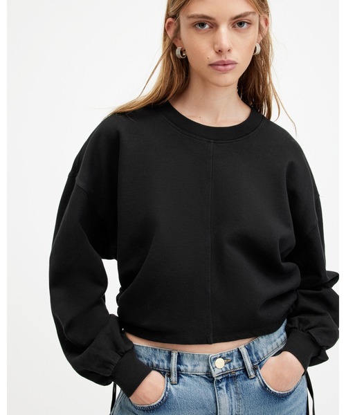 「ALLSAINTS」 スウェットカットソー X-SMALL ブラック レディース