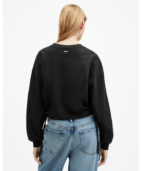 「ALLSAINTS」 スウェットカットソー X-SMALL ブラック レディース