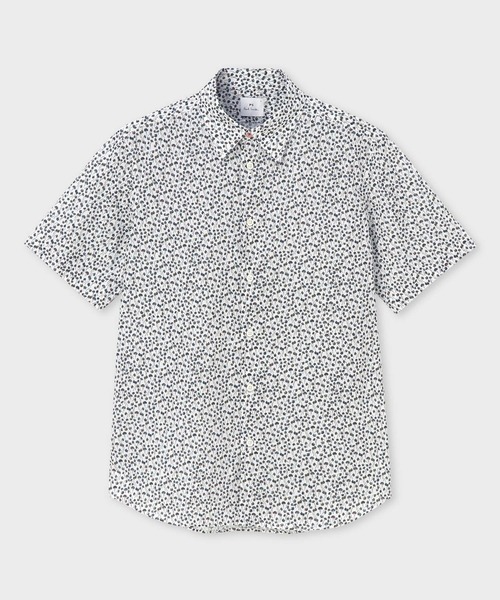 新作★PAUL SMITH★\"Textured Floral\" 半袖シャツ Textured Floral