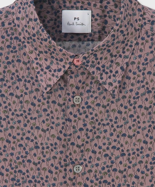PS Paul Smith Taverna 総柄　グリーン　半袖シャツ　Mサイズ PS Paul Smith Taverna 総柄 グリーン 半袖シャツ Mサイズ