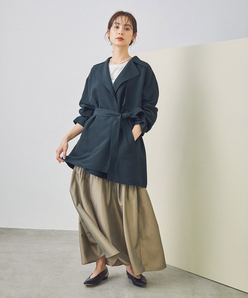 「ROPE'」 トレンチコート 38 ベージュ レディース