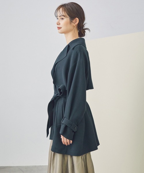 「ROPE'」 トレンチコート 38 ベージュ レディース