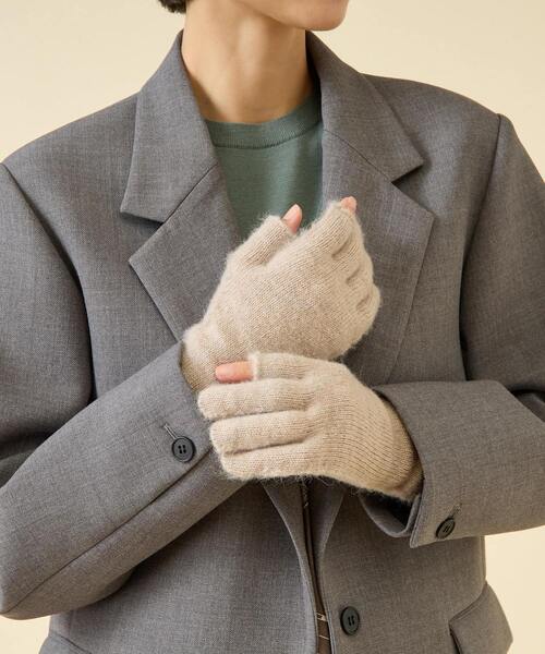 手袋　新品未使用　アルポ　ALPO martinique（マルティニーク） 手袋 「ALPO/アルポ」カシミヤロング