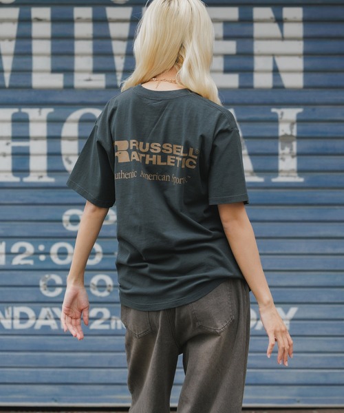 YALE RUSSELL ATHLETIC パープル Tシャツ Fサイズ YALE RUSSELL ATHLETIC パープル Tシャツ Fサイズ トップス
