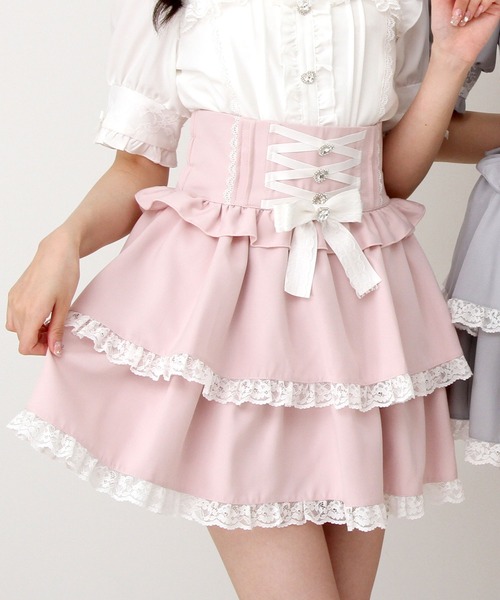 お値下げしました　Lucky in Love フリルスカート M 美品 Lucky in Love フリル付きスカート Sサイズ 日本サイズM