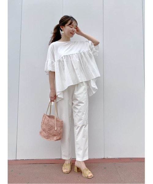 BEARDSLEY ホワイトパンツ BEARDSLEY 「BEARDSLEY」 イージーパンツ 1 ホワイト レディース