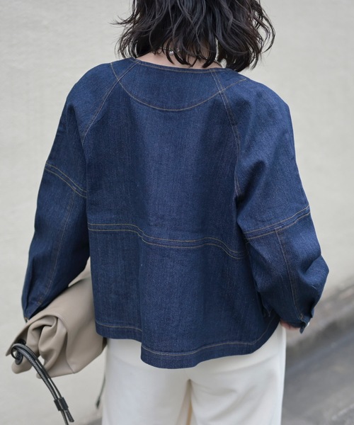 トップス NOA ＆HALF 「＆HALF」 「noa-ge」デニムジャケット M ブルー
