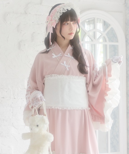 DearMyLove 浴衣 リボンレースアップティアード浴衣 レディース