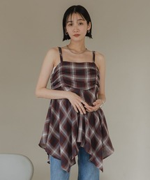 tシャツ オンブレチェックキャミチュニック　579492 レディース｜ZOZOTOWN Yahoo!店