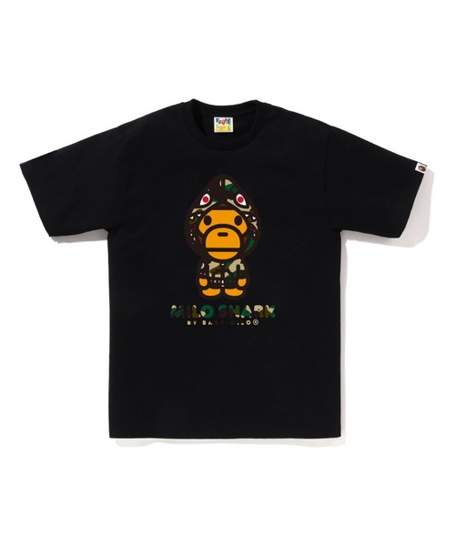 A BATHING APE tシャツ 1ST CAMO MILO SHARK FZH TEE メンズ