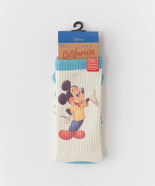 Disney 靴下 キャラクターソックス ミッキー＆ミニー レディース