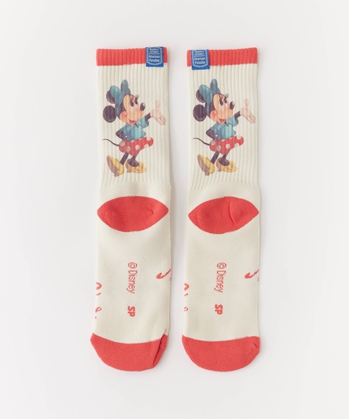 ディズニー　ミッキー　ミニー　靴下　4個セット Disney - ディズニー ミッキー＆ミニー 靴下 ソックスの通販 by