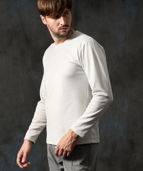 [HYKE] 12186 - クルーネックプルオーバーTシャツ HYKE] 12186 - クルーネックプルオーバーTシャツ