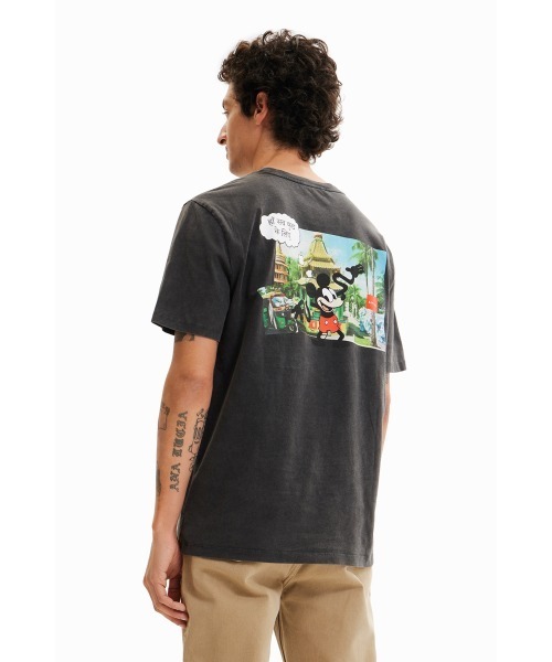 「Desigual」 半袖Tシャツ S ブラック メンズ