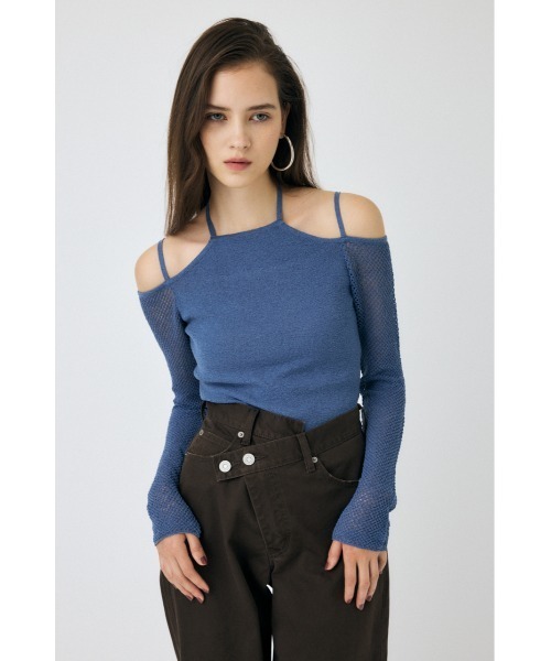 MOUSSY（マウジー） ニット セーター OPEN SHOULDER HALTER ニット