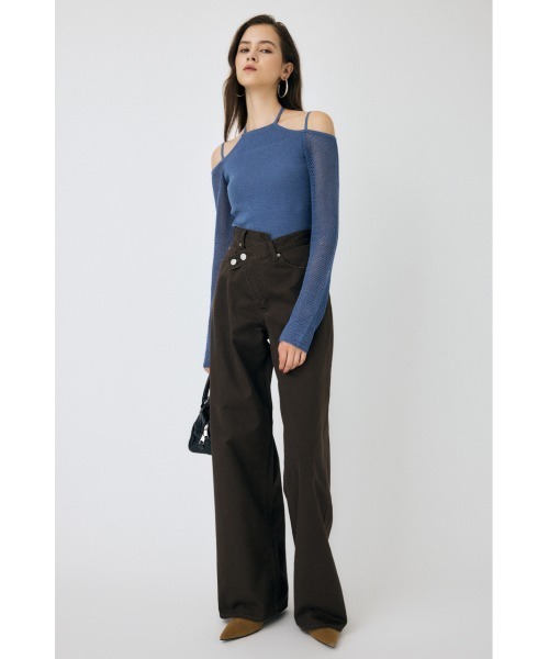 MOUSSY（マウジー） ニット セーター 「25年AW新作」OPEN SHOULDER