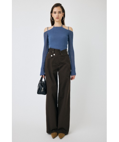 MOUSSY（マウジー） ニット セーター OPEN SHOULDER HALTER ニット