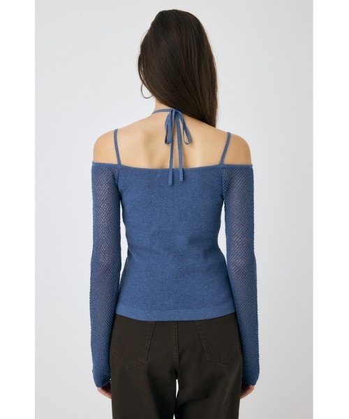 MOUSSY（マウジー） ニット セーター OPEN SHOULDER HALTER ニット