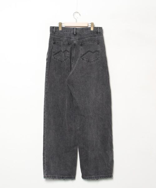 「MASONPRINCE」 加工デニムパンツ X-LARGE ダークグレー メンズ