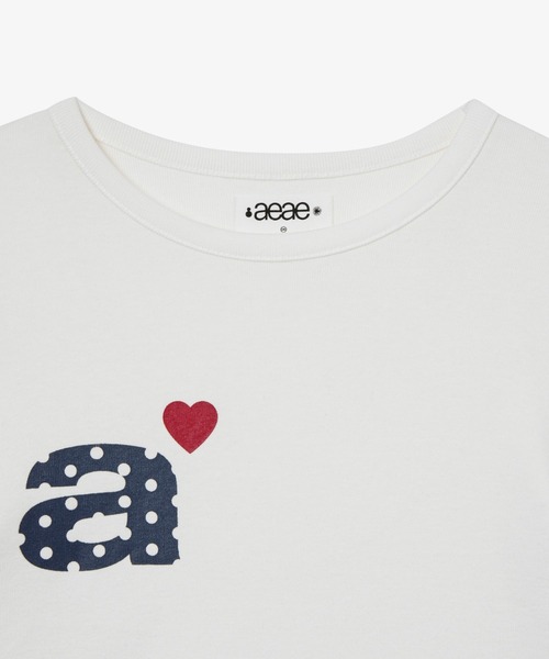 aeae tシャツ DOT SMALL LETTER L/S レディース メンズ : ZOZOTOWN