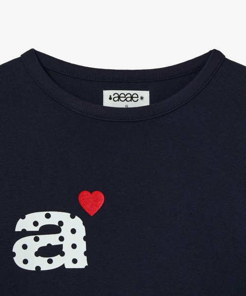 aeae tシャツ DOT SMALL LETTER L/S レディース メンズ : ZOZOTOWN