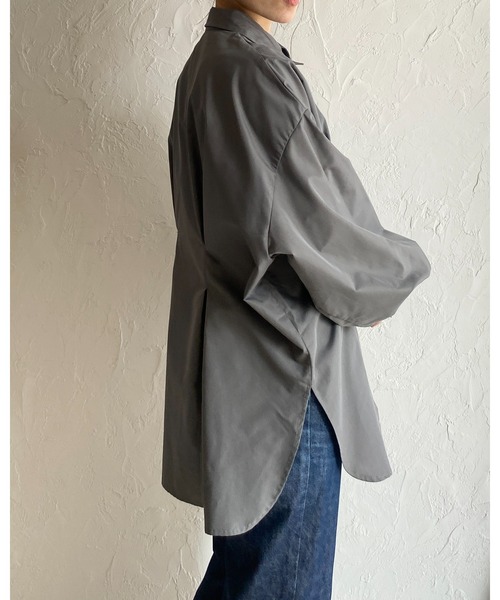 She's Closet ブラウス シャツ 長袖オーバーサイズ ウエストタック