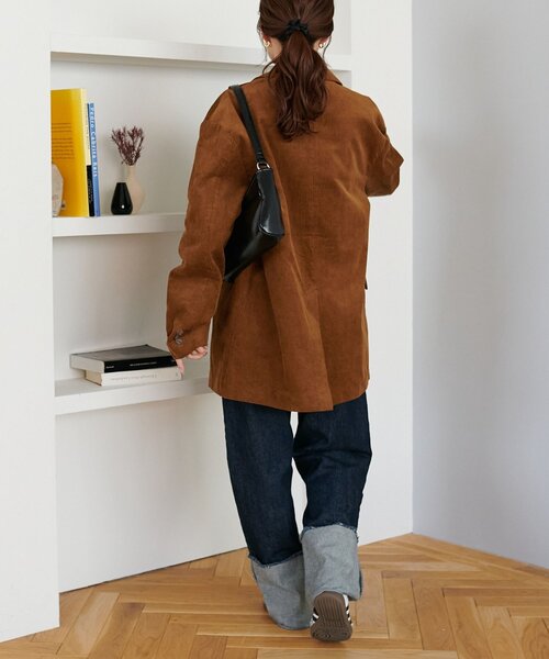 DISCOAT 【ユニセックス】コーデュロイWブレストジャケット ユニ