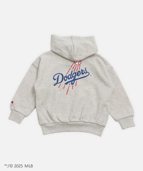 MLB パーカー 「MLB」サガラ刺繍ロゴ 裏毛パーカー キッズ 子供服